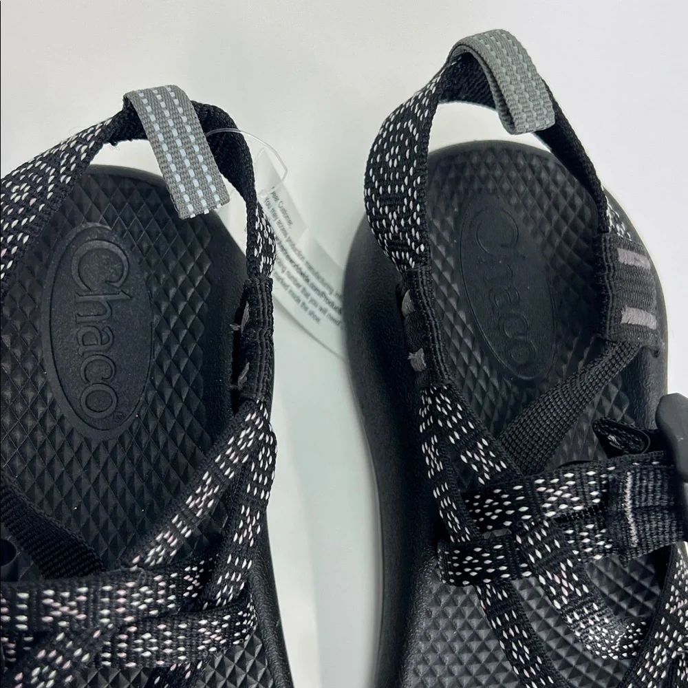 Chaco ZX/1 EcoTread Sandals Kids 1 Unisex Black White Hiking Outdoors Summer New